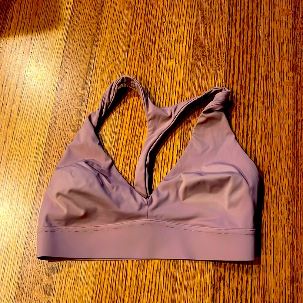 Athleta Sports Bra dusty rose color